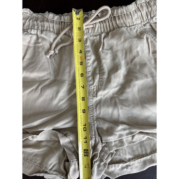 Loft Womens Beige Casual Drawstring Shorts Elastic Waist M - Picture 5 of 7